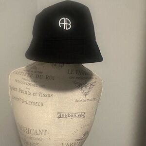 Anine Bing Black Logo Hat